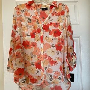 By & By Flora Button Down Blouse